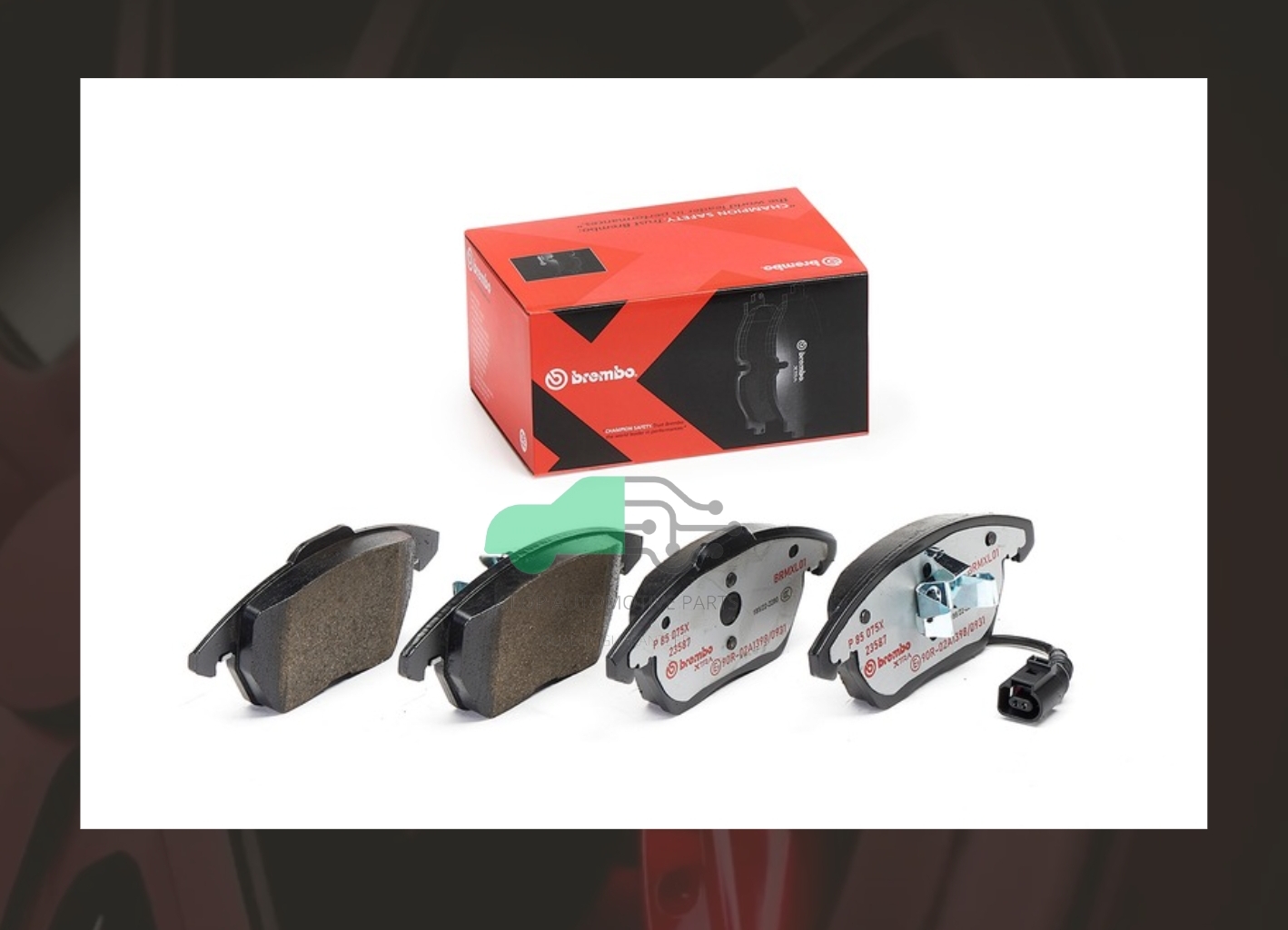 P85 075X ผ้าเบรกหน้า (แท้ BREMBO รุ่น Xtra) VW SCIROCCO (2.0 TSI) 08->