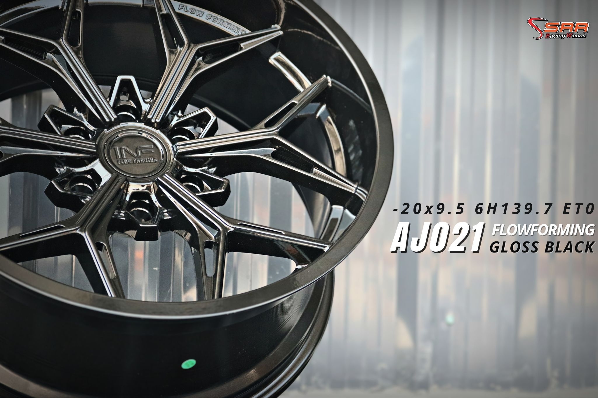 INFERNO AJ021 ขอบ20 6x139.7 ET0 GLOSS BLACK
