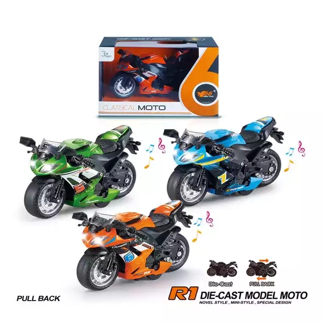 โมเดลรถมอเตอร์ไซค์ บิ๊กไบค์ Scale 1:14 มีเสียงมีไฟ (ปลีก-ส่ง)