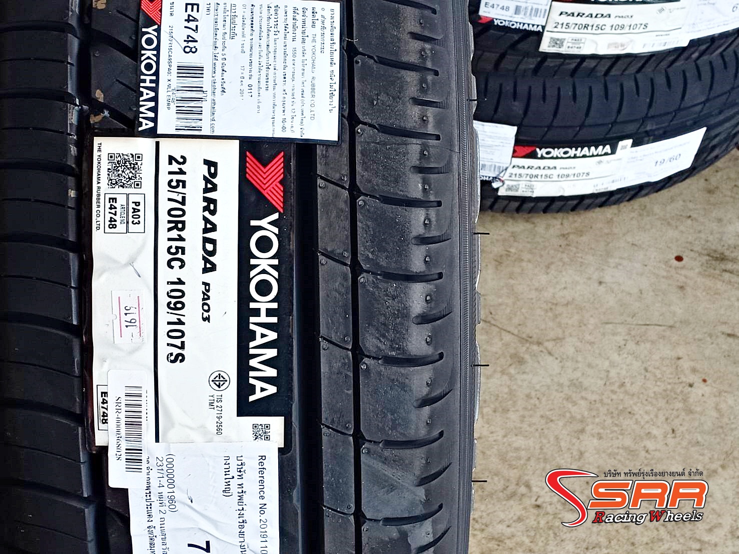YOKOHAMA PARADA PA03 215/70R15 ยางขอบขาว ราคาพิเศษ