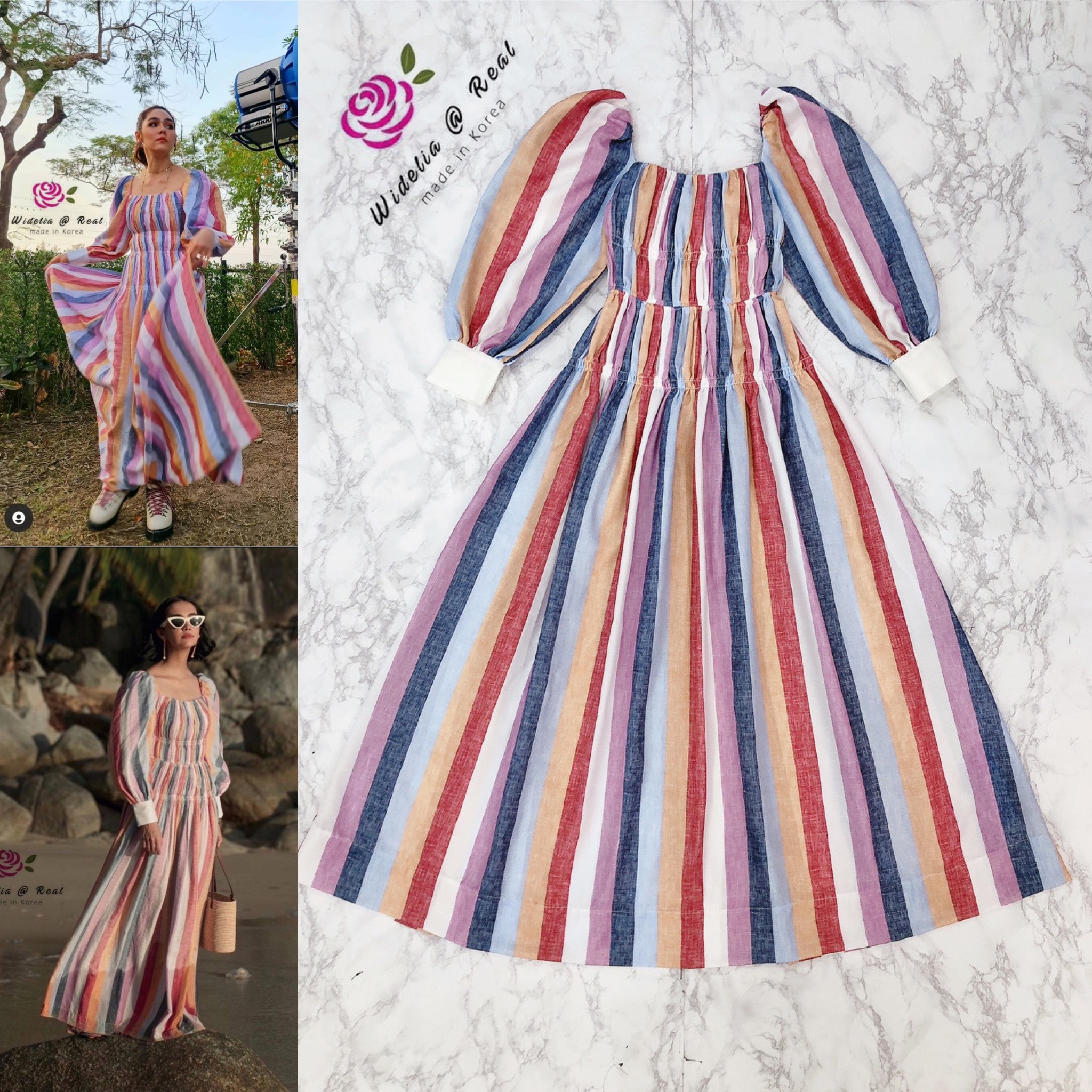 JSD maxidress แม็กซี่เดรสตัวยาวแขนยาวแสนสวย คุณขากรี๊ดหนักมากสำหรับตัวนี้!!