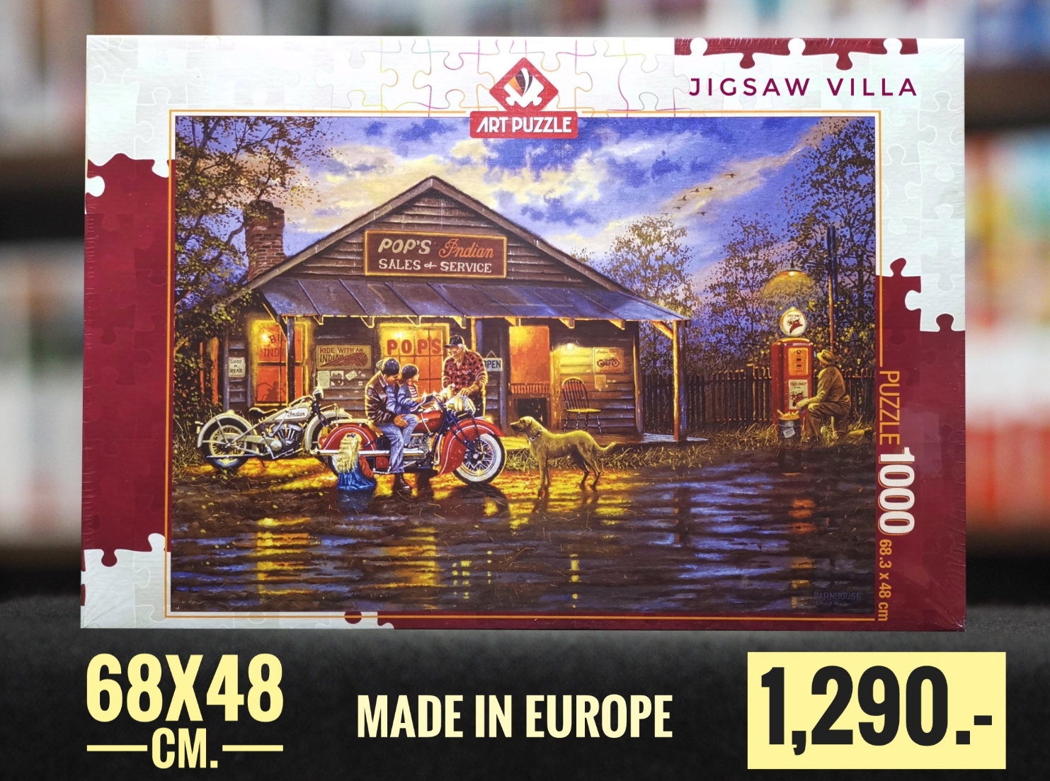 Art Puzzle - Motorcyclist by Dave Barnhouse 1000 pcs.