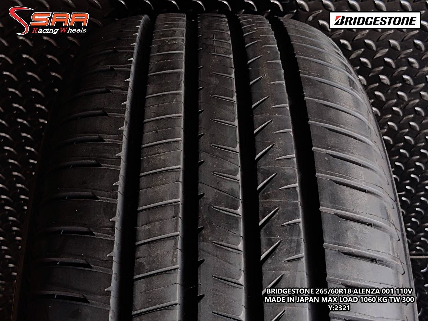 BRIDGESTONE ALENZA 001 265/60R18 ยางใหม่ ปี2021 ราคาพิเศษ