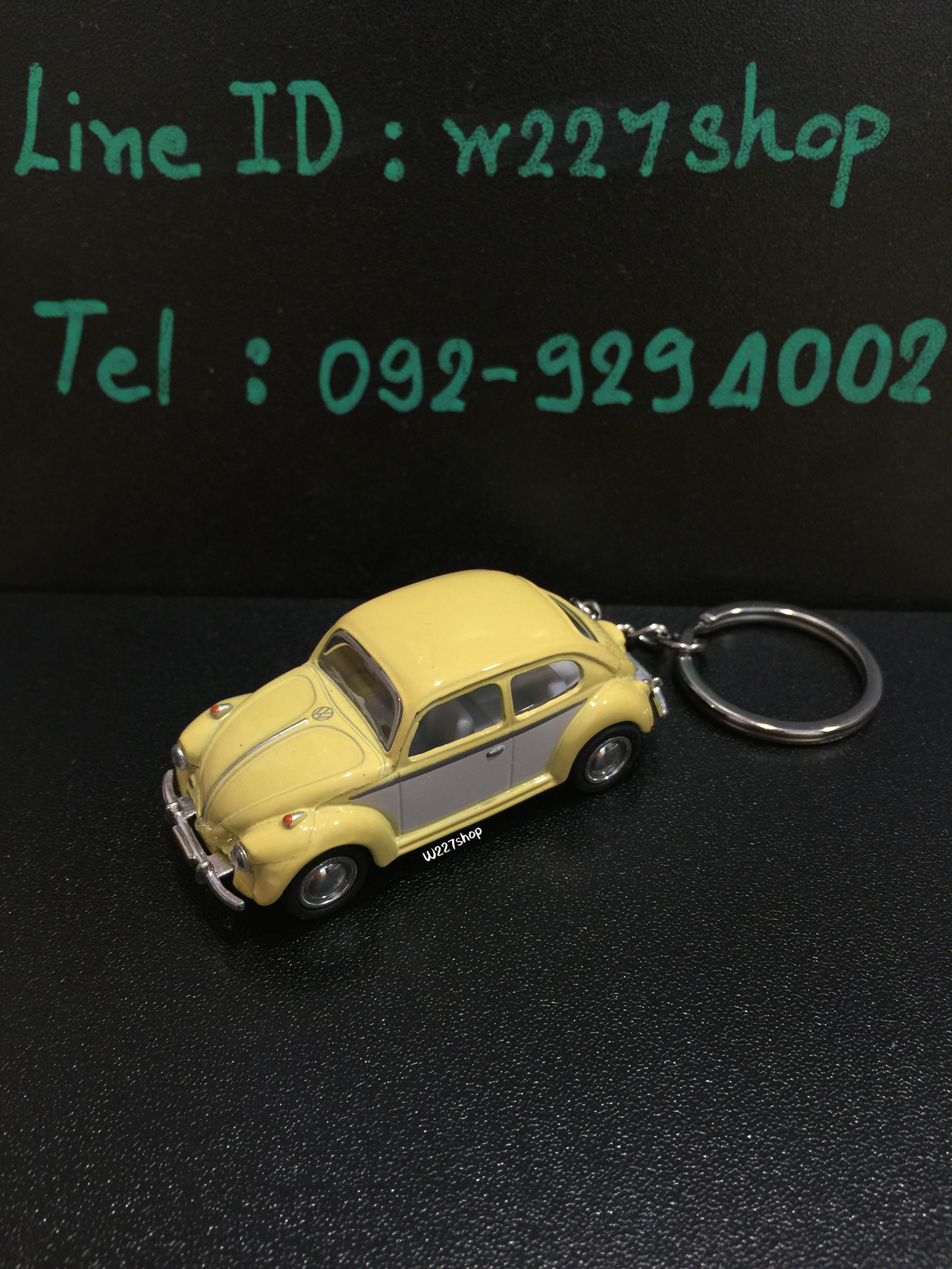 พวงกุญแจ โมเดลรถเหล็ก โฟล์คเต่า 1967 Volkswagen Classical Beetle scale 1:64 ขนาด 2.5 นิ้ว กดลาน (ปลีก-ส่ง)
