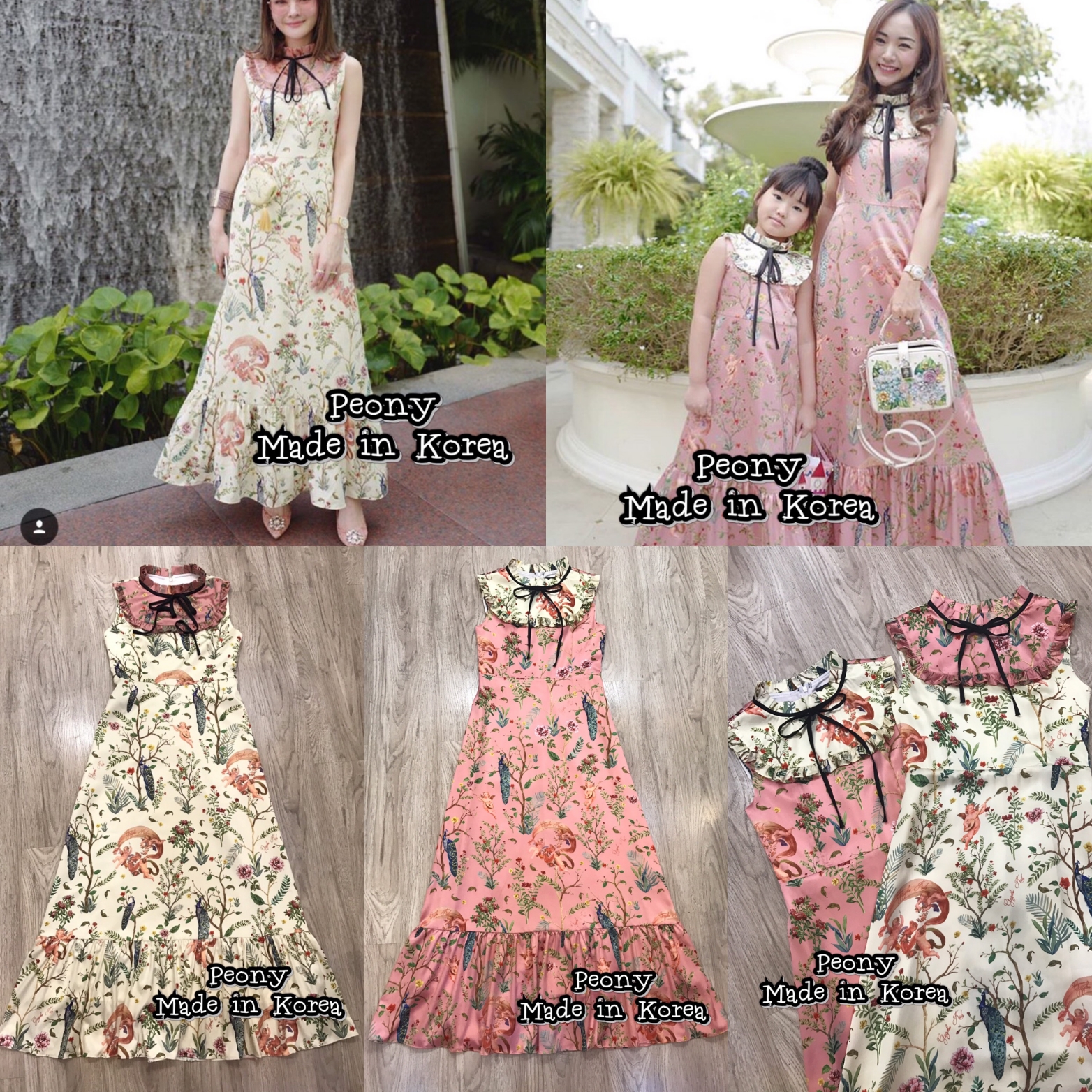 *พร้อมส่ง*Style Korea Dress :: เดรสตัวยาวแขนกุดสวยเก๋ ตัวชุดมาในลายสวยเก๋