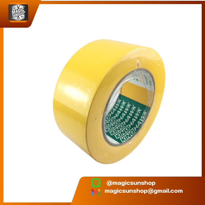 905644 KINGHAWK เทปตีเส้นพื้น PVC FLOOR MASKING TAPE 2นิ้ว สีเหลือง 48 mm x 33 mt เหลือง