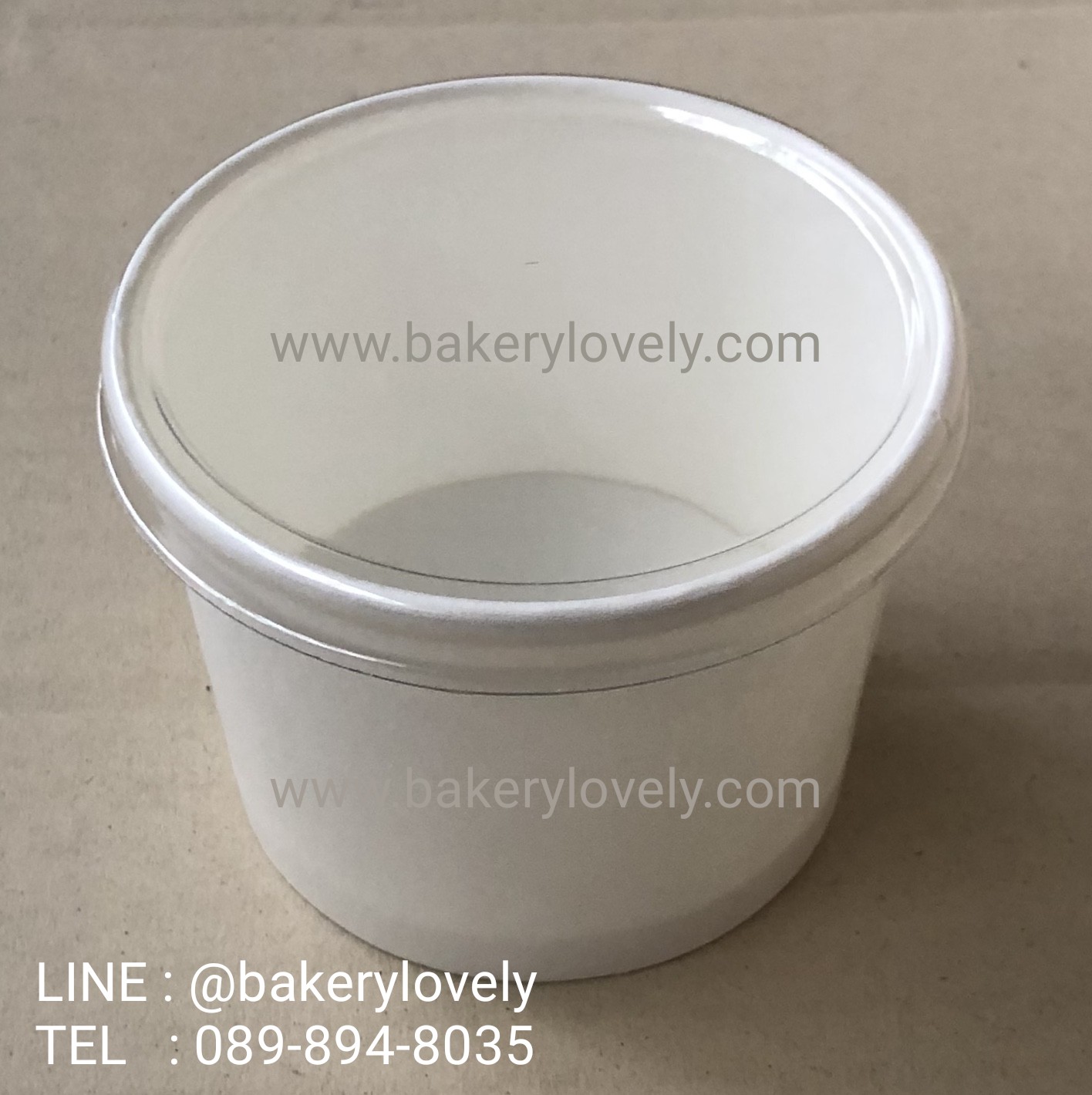 ถ้วยกระดาษ 5 ออนซ์ สีขาว + ฝาเรียบสีใส