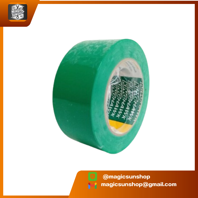 905646 KINGHAWK เทปตีเส้นพื้น PVC FLOOR MASKING TAPE 2นิ้ว 48 mm x 33 mt สีเขียว