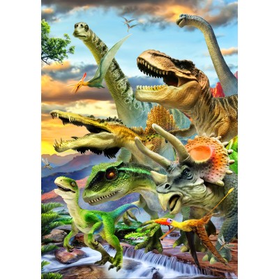 Bluebird Puzzle - Dino Sunset 1000 pcs.