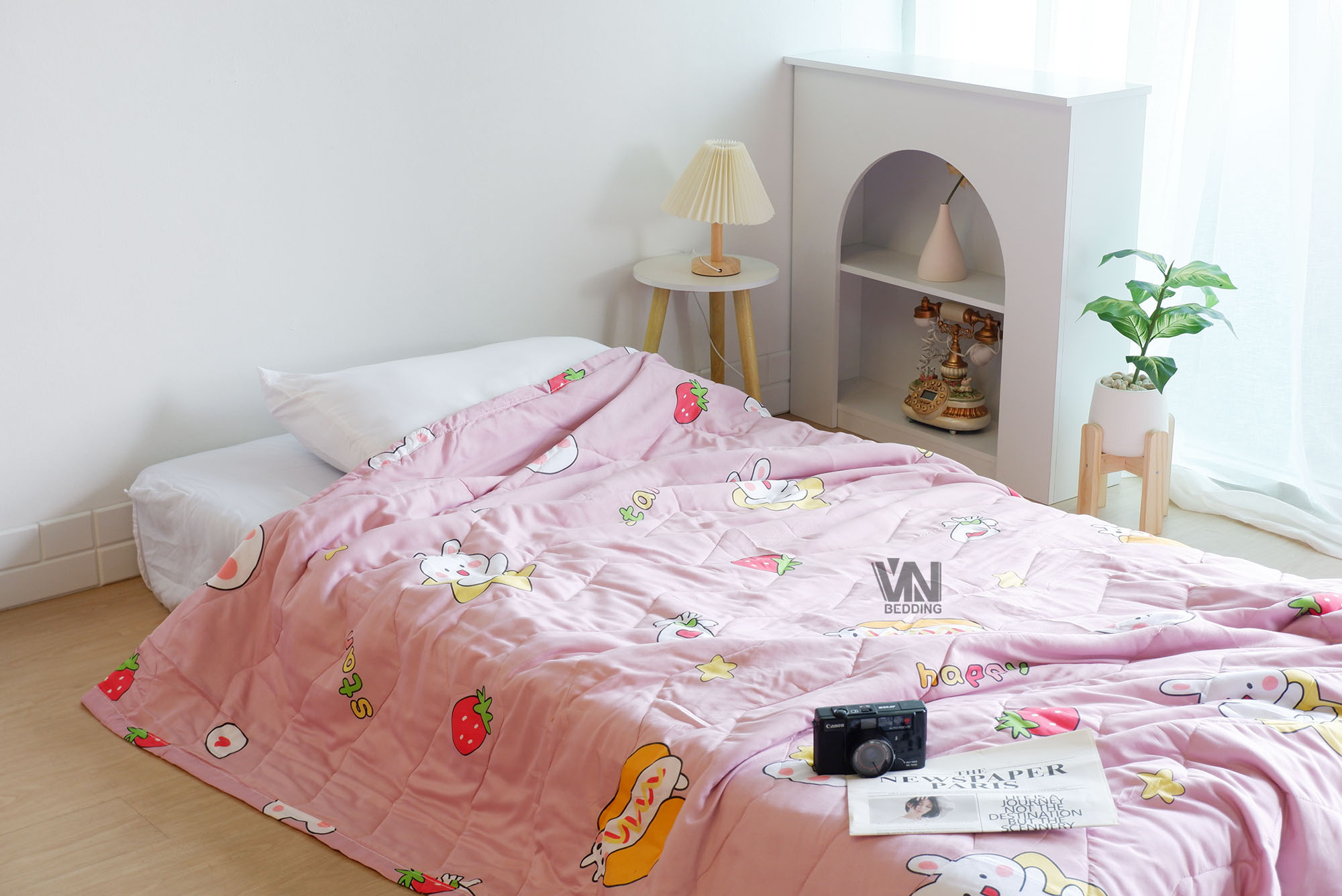 ผ้านวมใยไหมญี่ปุ่นแบบบาง 6 ฟุต (10ผืน)