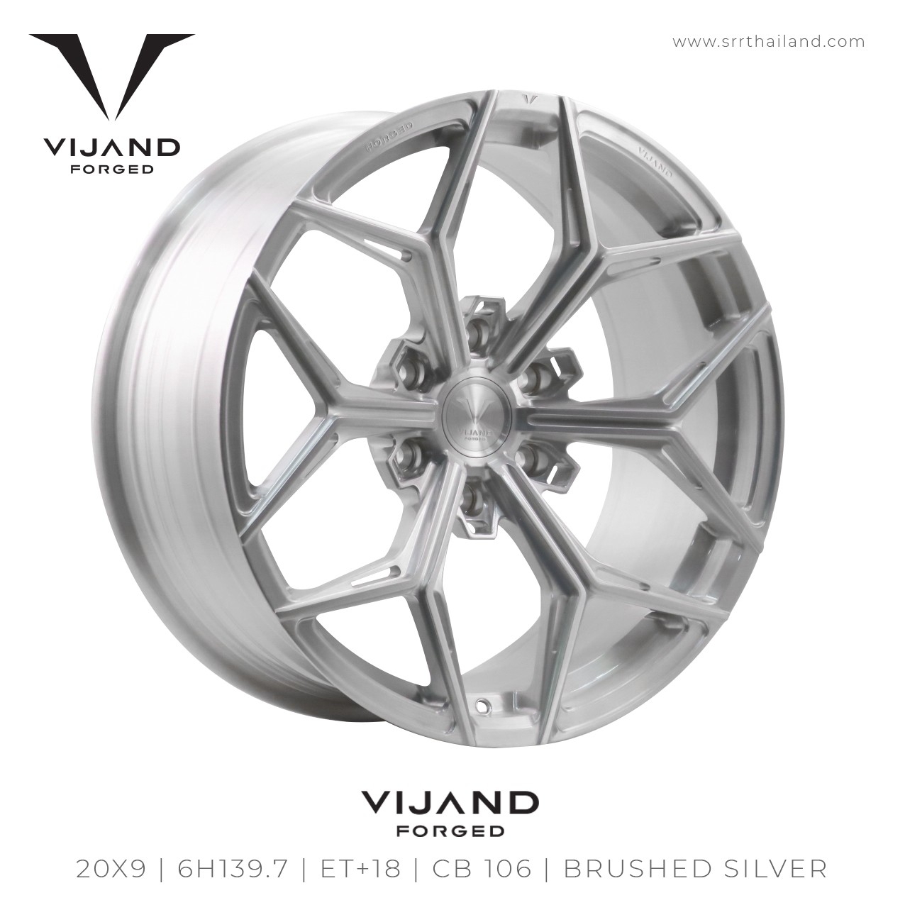 VIJAND FORGED ล้อแท้ ขอบ20 6x139.7 ET+18 มีจำหน่ายที่ร้านSRR