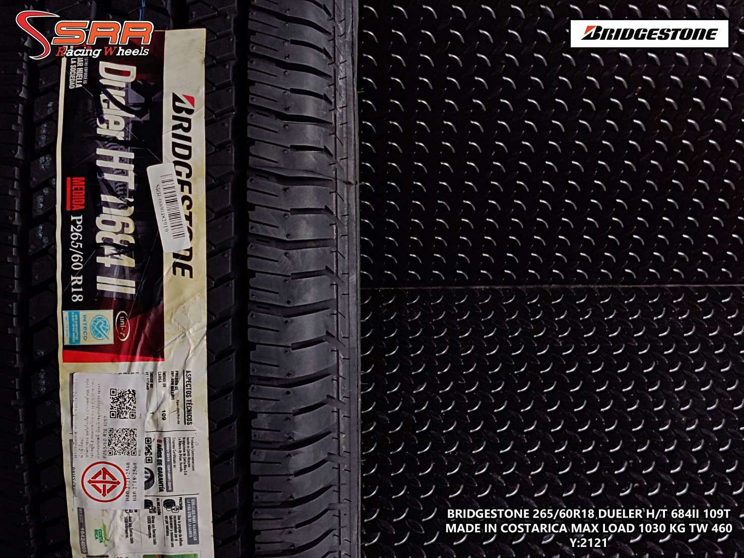 BRIDGESTONE DUELER H/T 684-II 265/60R18 ยางใหม่ ปี2021 ราคาพิเศษ