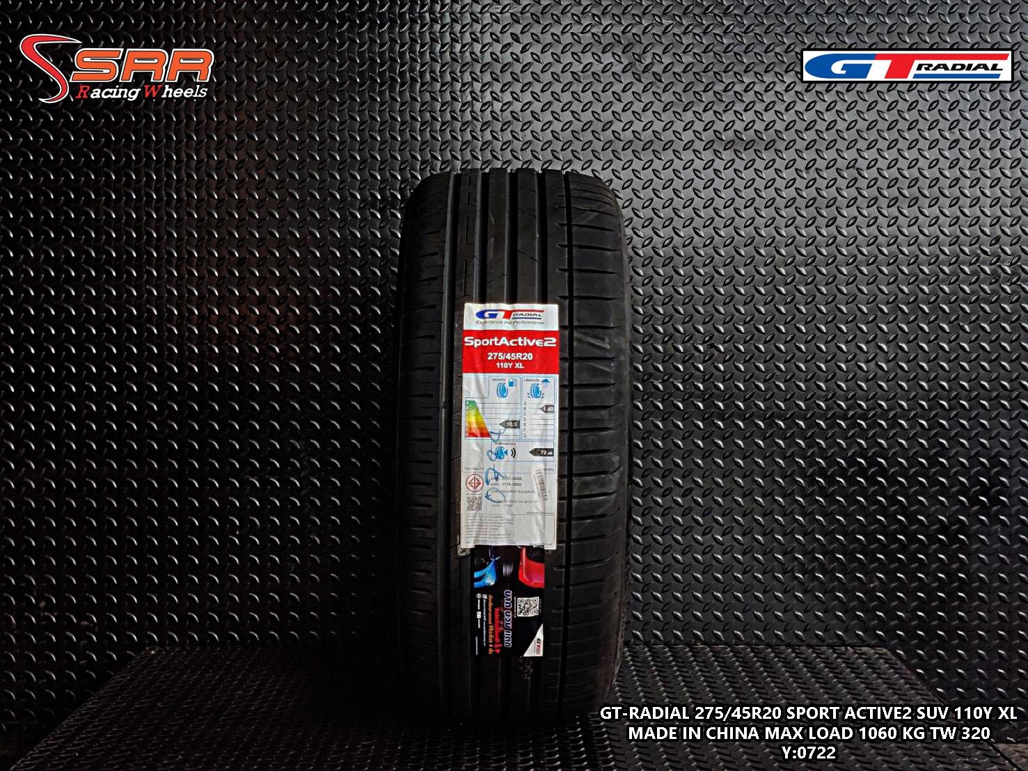 GTRADIAL SportActive2 275/45R20 ยางใหม่ปี22 ราคาพิเศษ