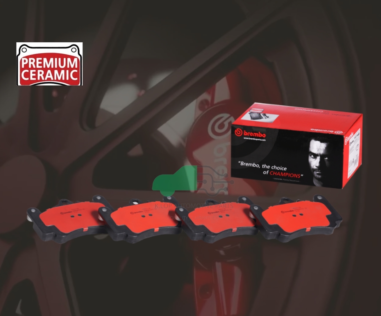 P65 011N ผ้าเบรกหน้า (แท้ BREMBO รุ่น Ceramic) PORSCHE 911 CARRERA 996 (3.8) 97-05
