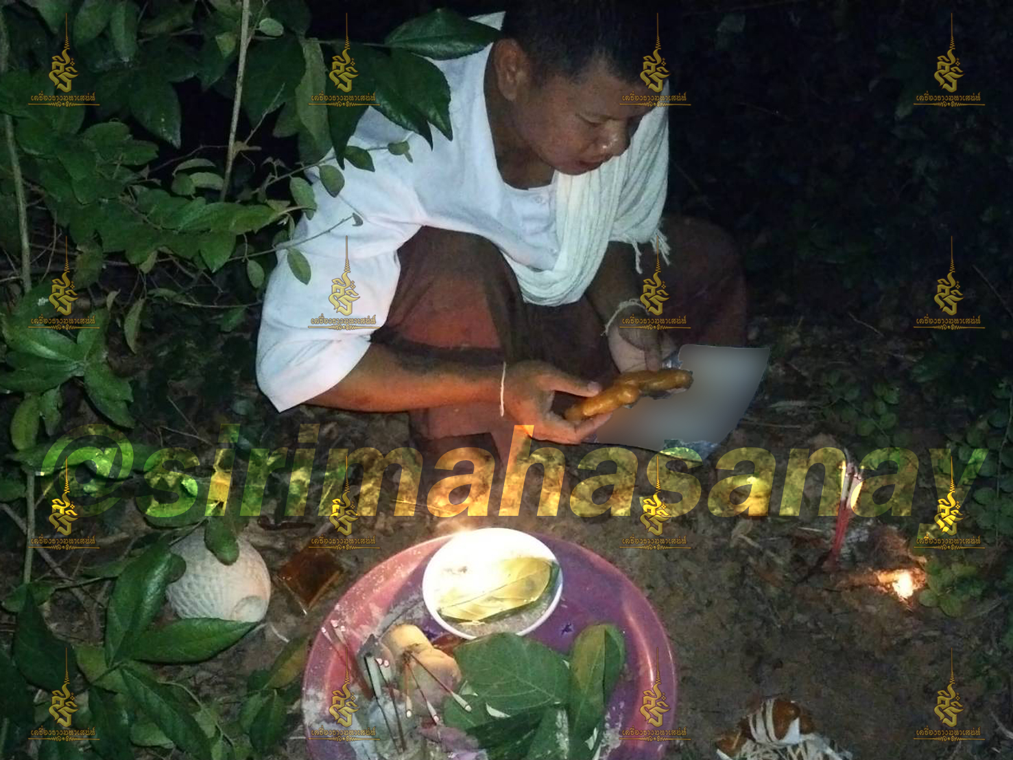 พิธีฝังหุ่นเรียกจิตสายเขมร (ทำให้รัก) อาจารย์เขมร พนมกุเลน