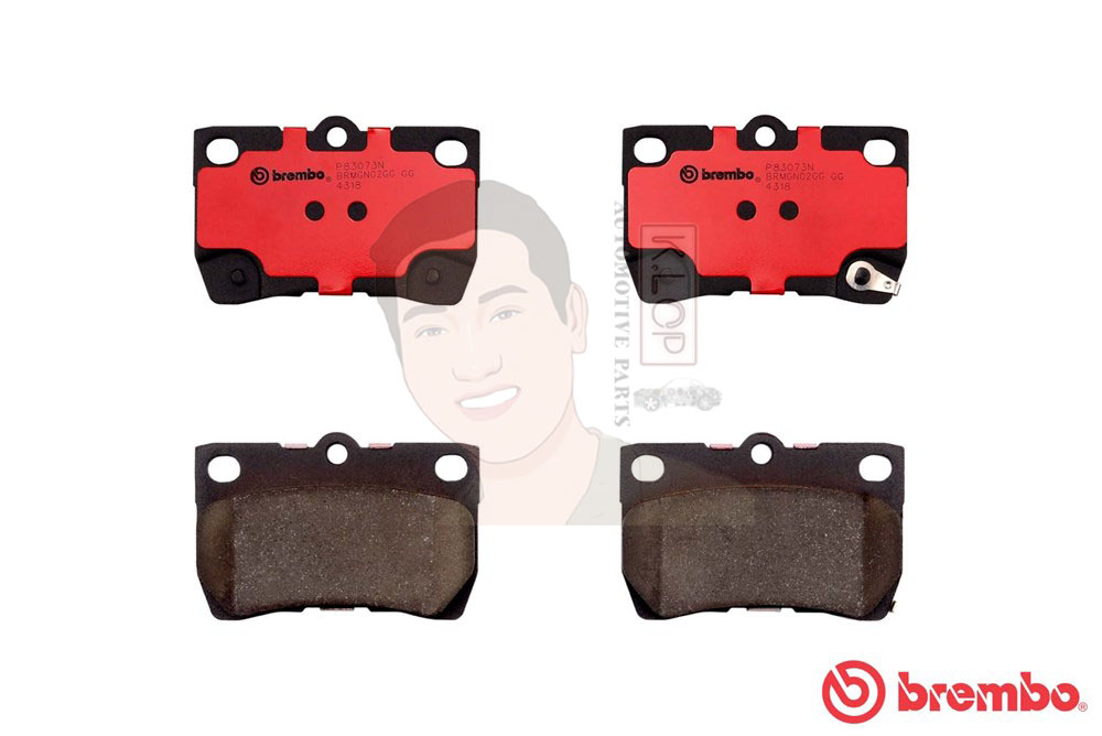 P83 073C ผ้าเบรก R (แท้ BREMBO รุ่น Ceramic) LEXUS ไอเอส IS (II) 250 ปี2005-2012 / LEXUS จีเอส GS300 ปี2005-2009