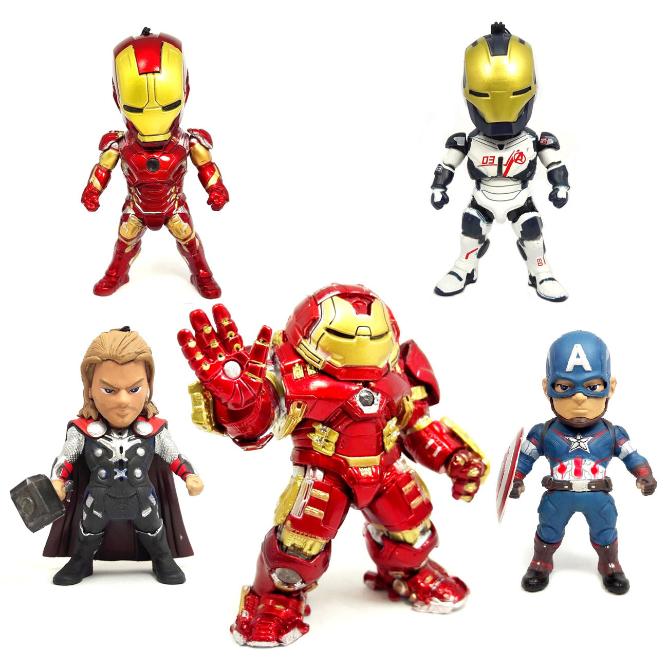 Set ฺHulk Buster LED Light-Up Figure 3.75 นิ้ว Avenger Marvel 5 ตัว - Egg Attack Iron Man