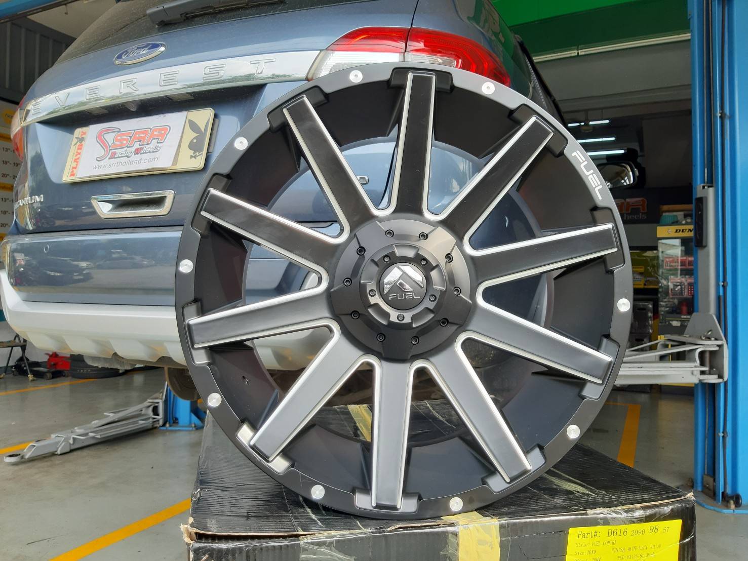 FUEL CONTRA D616 ขอบ20 6x135/6x139.7 ET+20 MATTE BLACK MILLED
