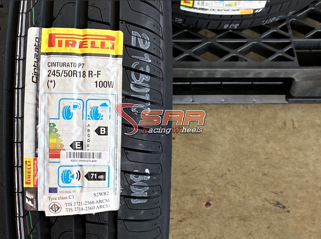 PIRELLI CINTURATO P7 R-F 245/50R18 ยางรันแฟลต ราคาพิเศษ