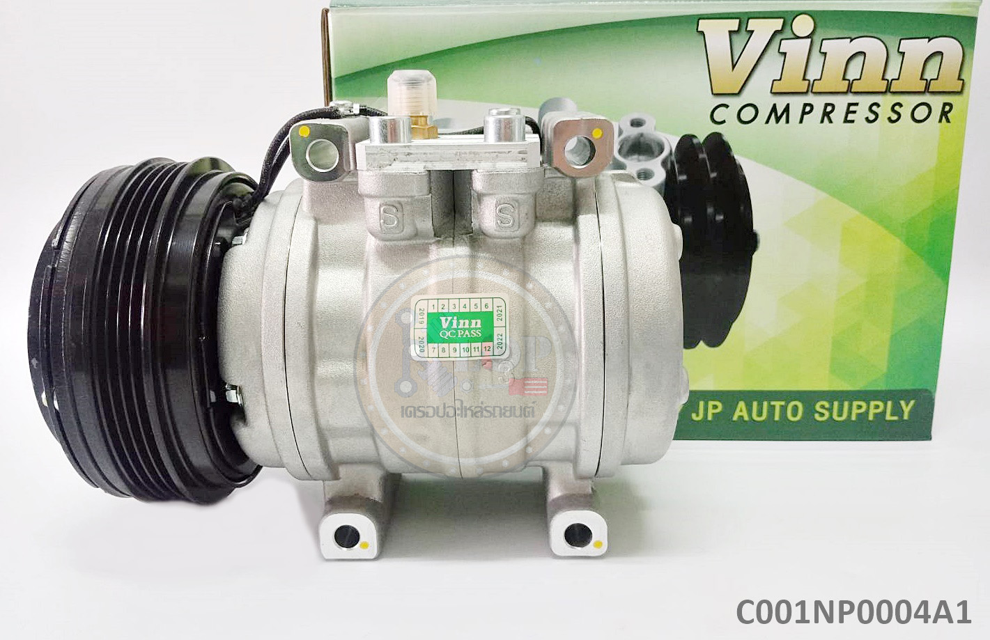 C001NP0004 คอมแอร์แท้(DENSO) นำเข้าโดย(Vinn)A1 10P13C 4PK 12V.