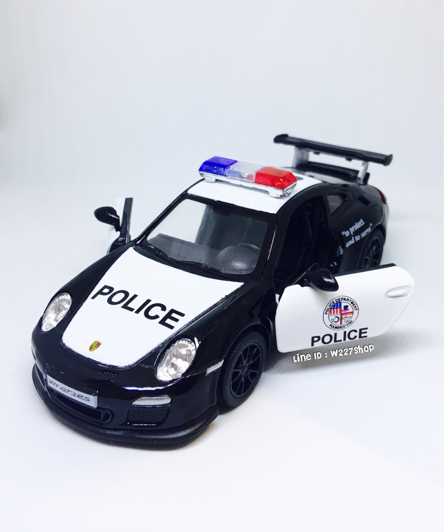 โมเดลรถเหล็ก รถตำรวจ (ปลีก-ส่ง)