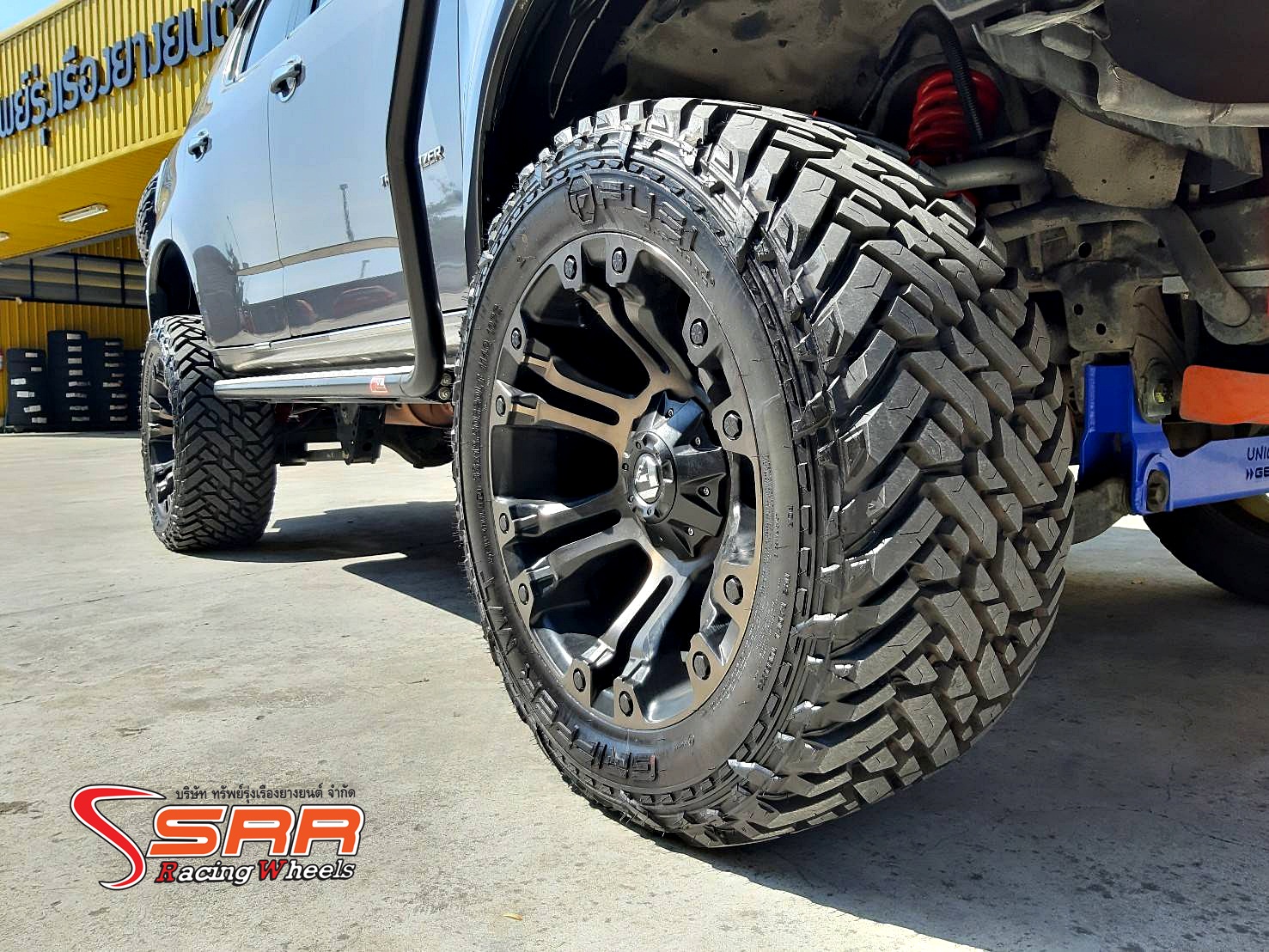 FUEL-VAPOR D569 ขอบ20 ET-18 MATTE BLACK MACHINED/TINT CLEAR