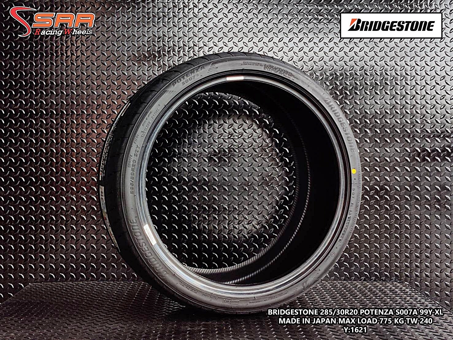 BRIDGESTONE POTENZA S007A 285/30R20 ยางใหม่ปี2021 ราคาพิเศษ