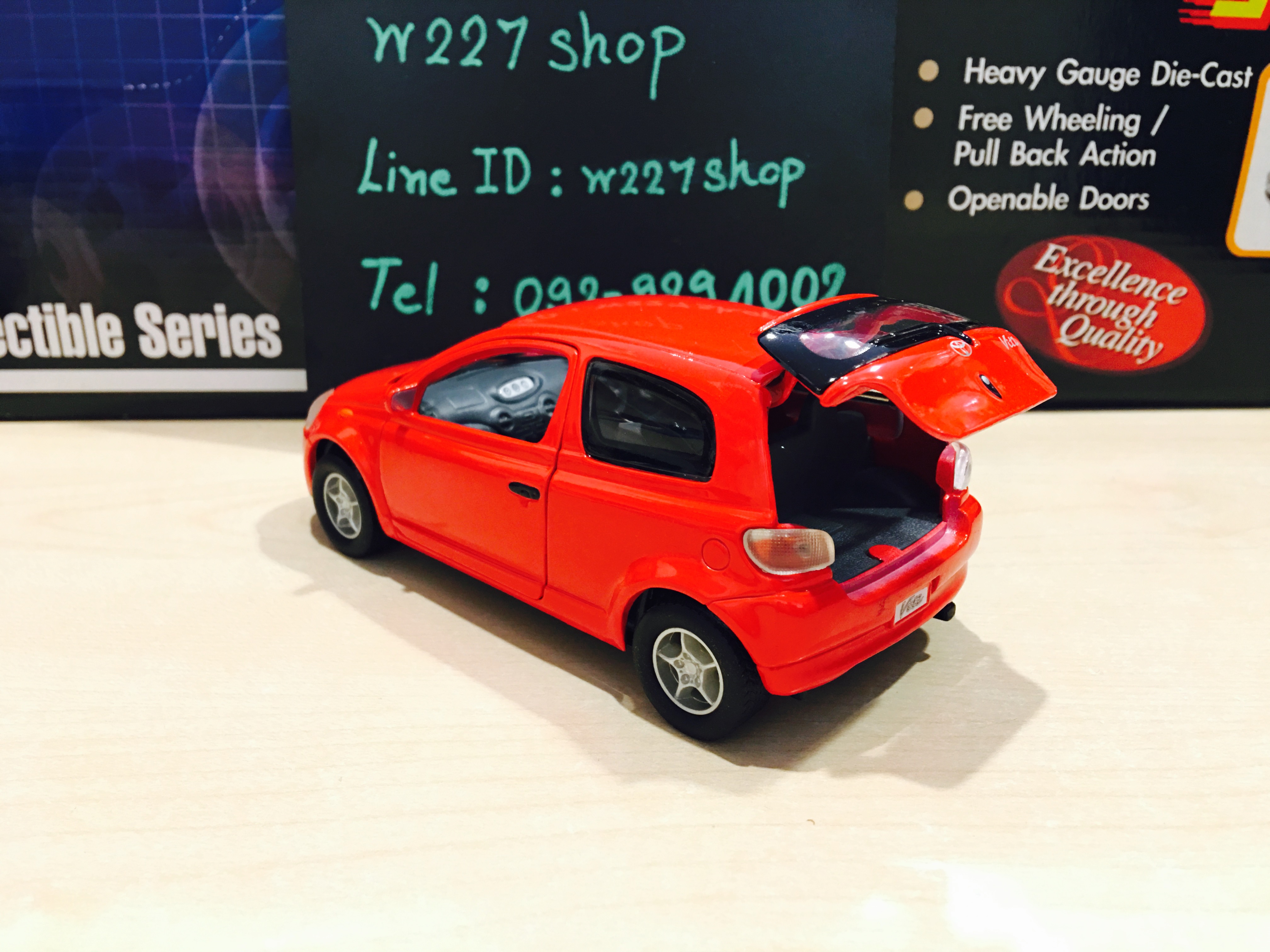 Toyota VITZ / Toyota Yaris โมเดลรถเหล็ก โตโยต้ายาริส Scale 1:25 (ปลีก-ส่ง)
