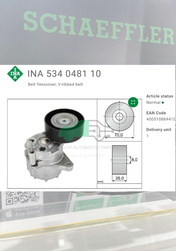 ชุดตั้งสายพาน(INA) : BENZ OM646 W203-4 W211 W639