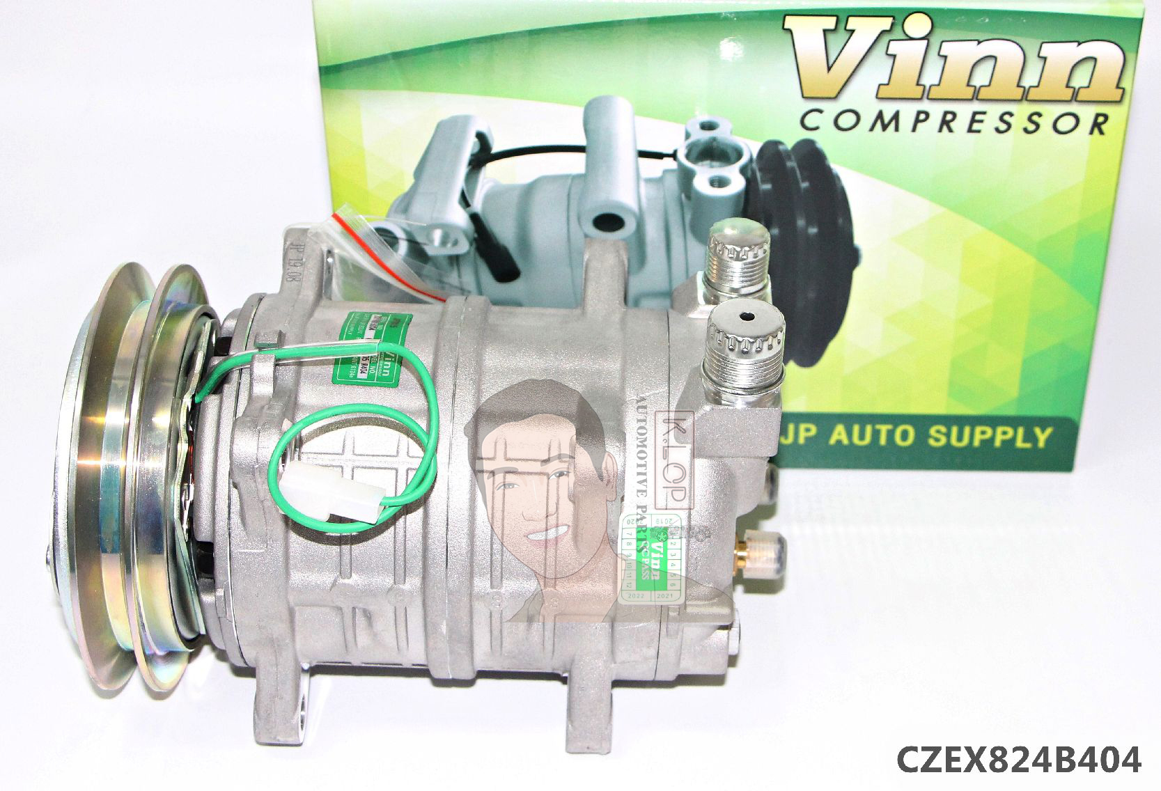 CZEX824B404 คอมแอร์ยี่ห้อ Vinn (ZEXEL 16CH 1B 8ขา ฝาเกลียว 24V. [404])
