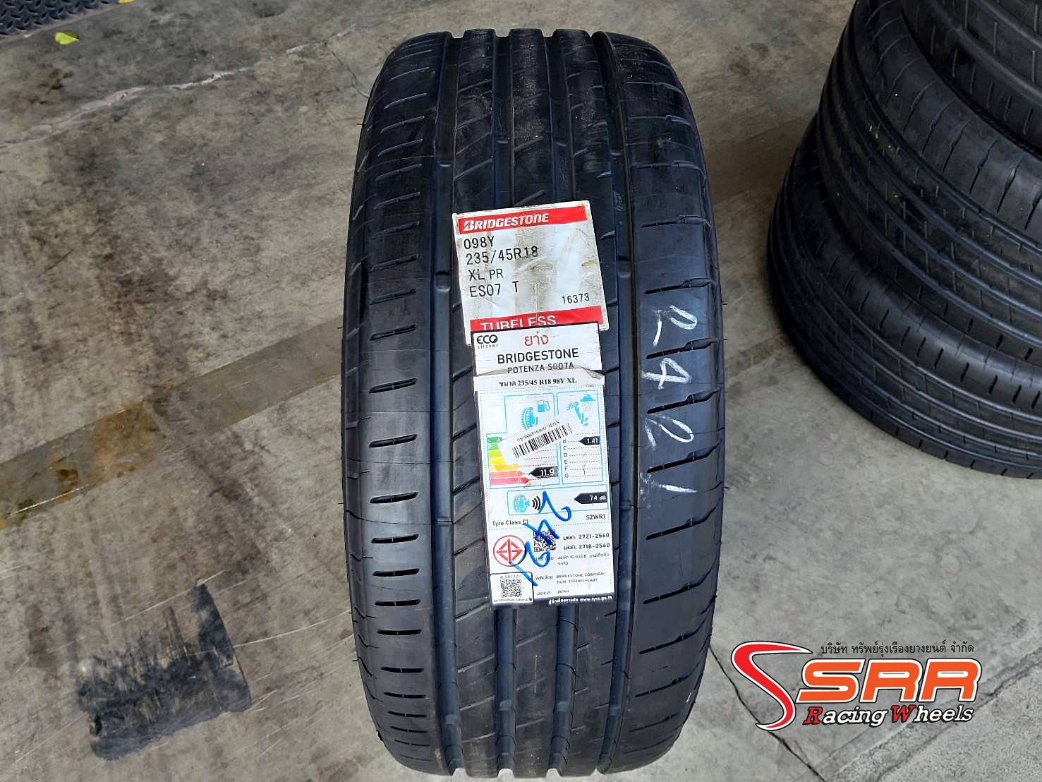 BRIDGESTONE POTENZA S007A 235/45R18 ยางใหม่ปี2021 ราคาพิเศษ