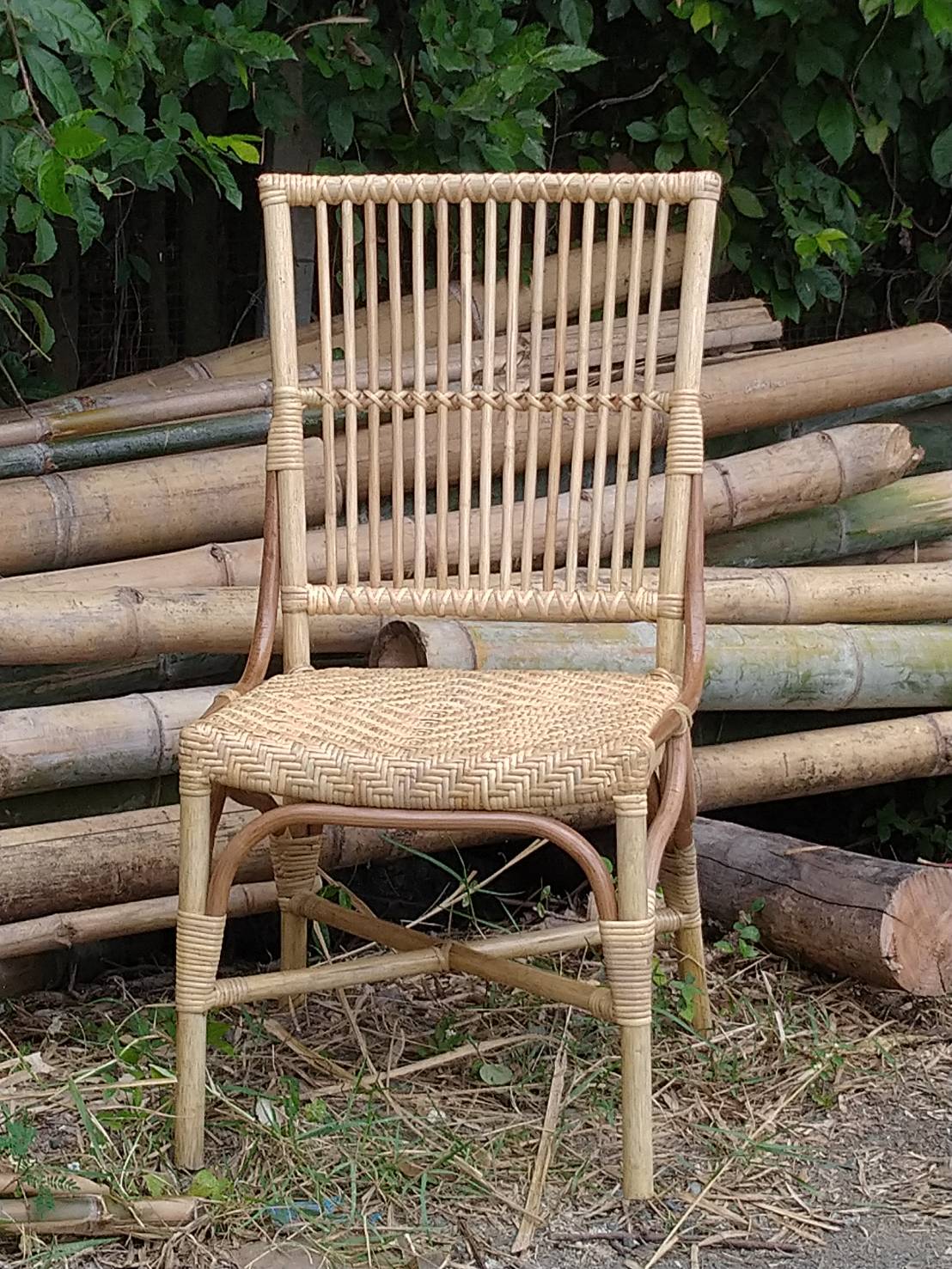 เก้าอี้หวายแท้