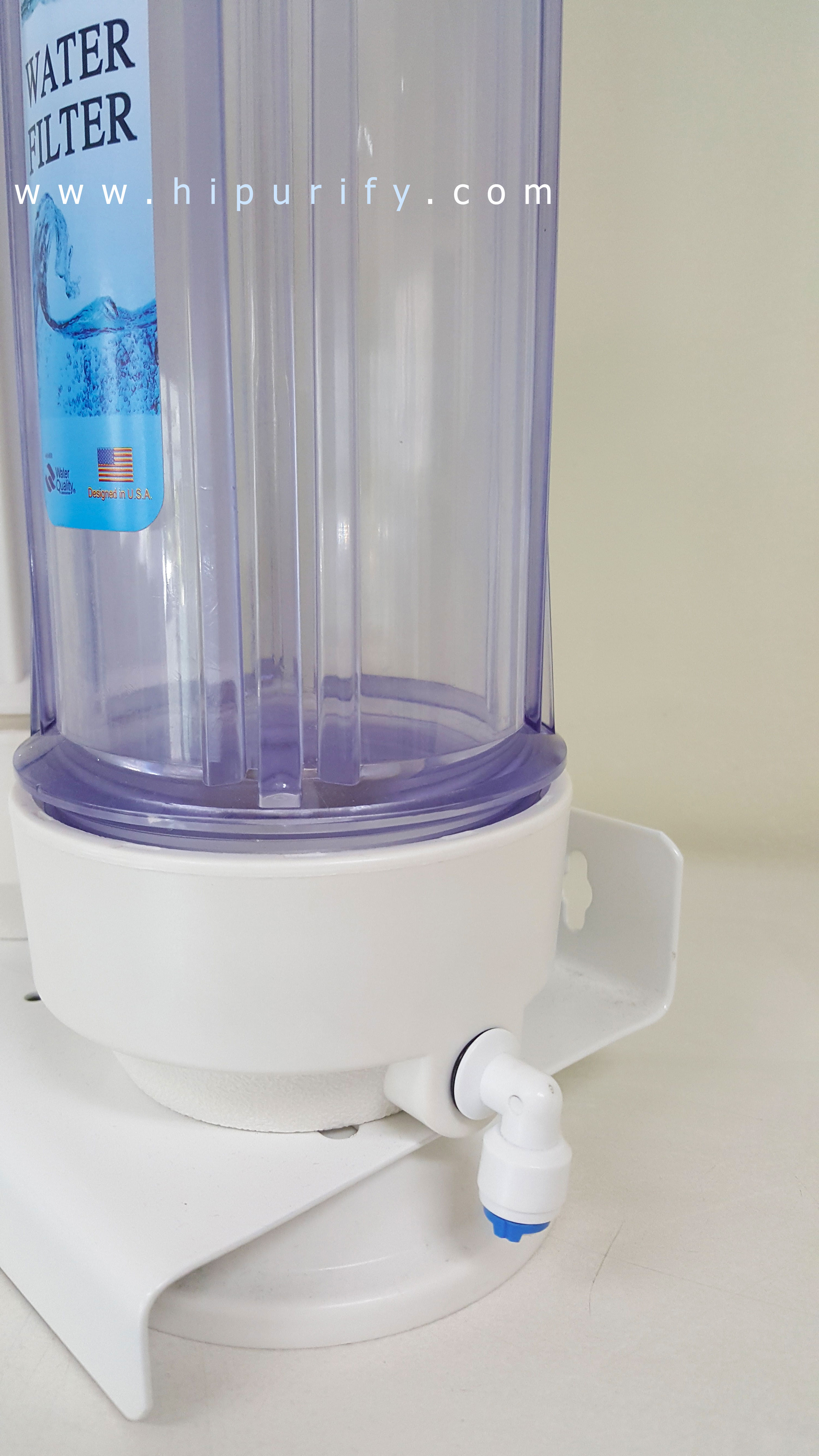 เครื่องกรองน้ำ 3 ขั้นตอน กระบอกคว่ำ (พร้อมไส้กรอง 3 ขั้นตอน)