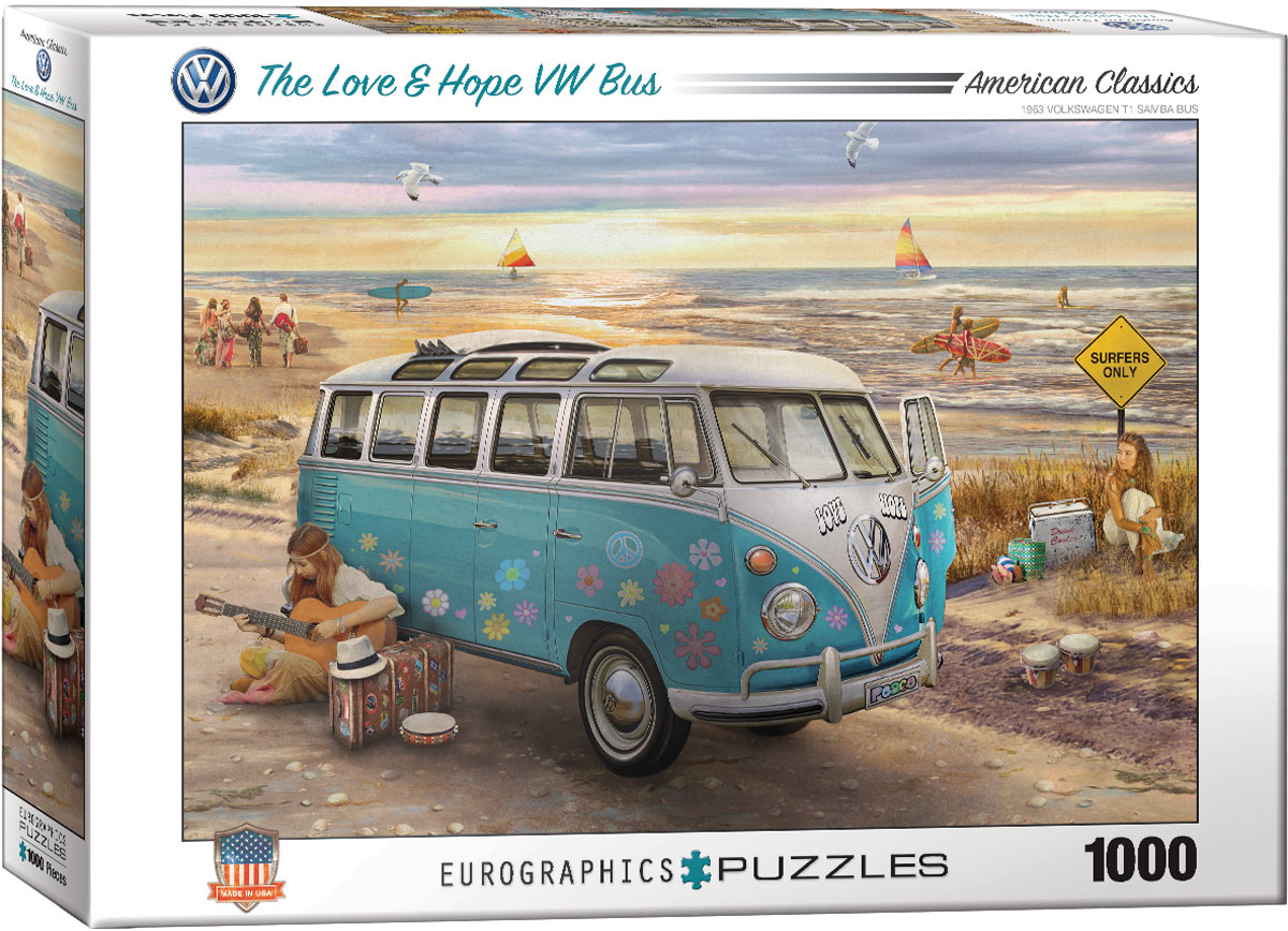 Eurographics - The Love & Hope VW Bus (Non-Pattern) 1000 pcs.