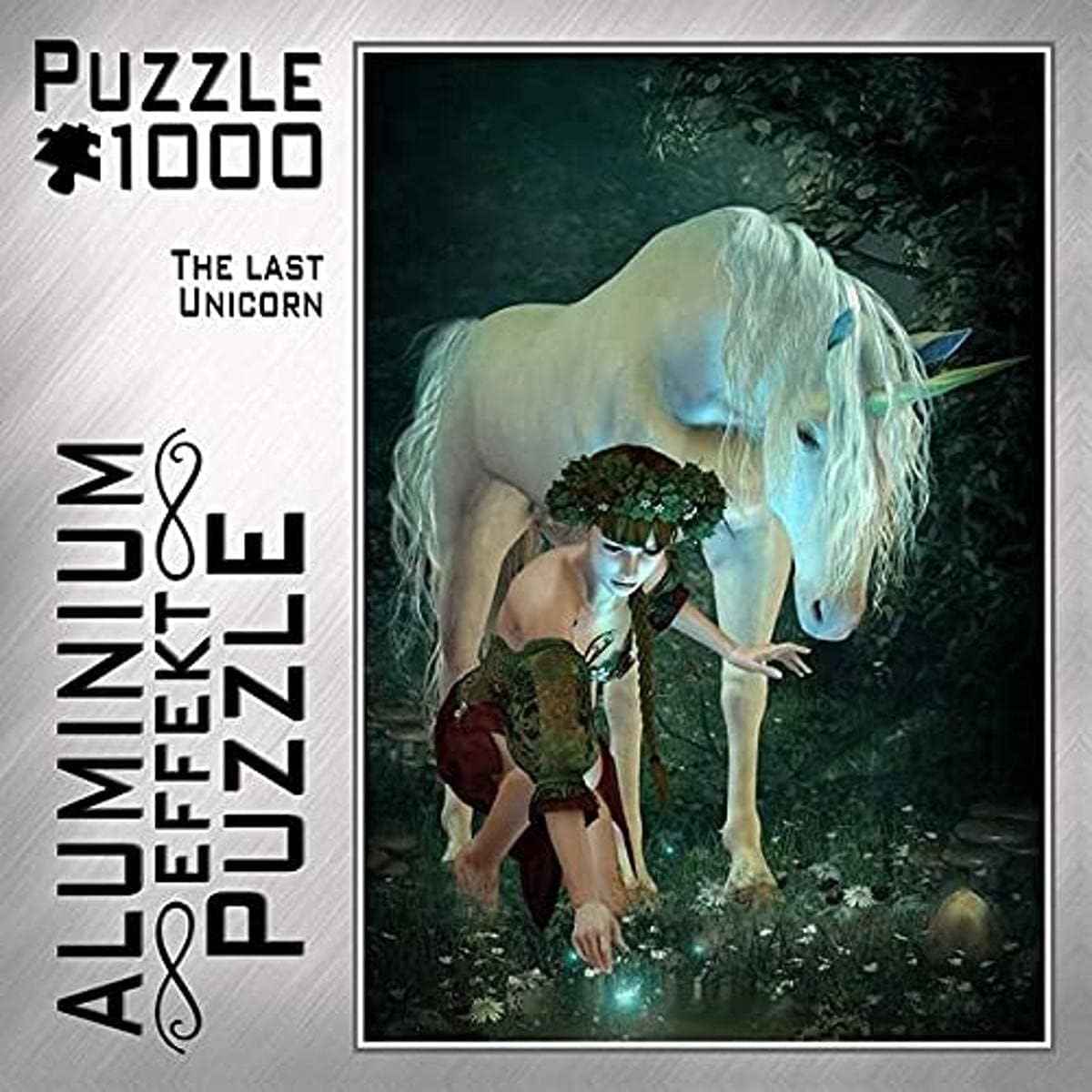 ALUMINIUM EFFEKT PUZZLE - The Last Unicorn 1000 pcs.