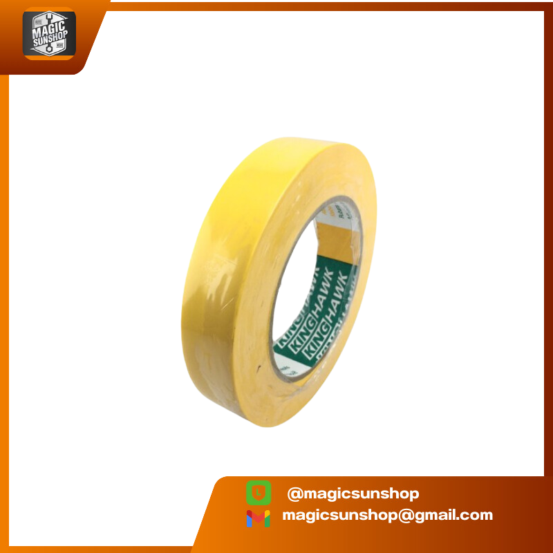 905992 KINGHAWK เทปตีเส้นพื้น PVC FLOOR MASKING TAPE 1นิ้ว 24mm x 33mt เหลือง