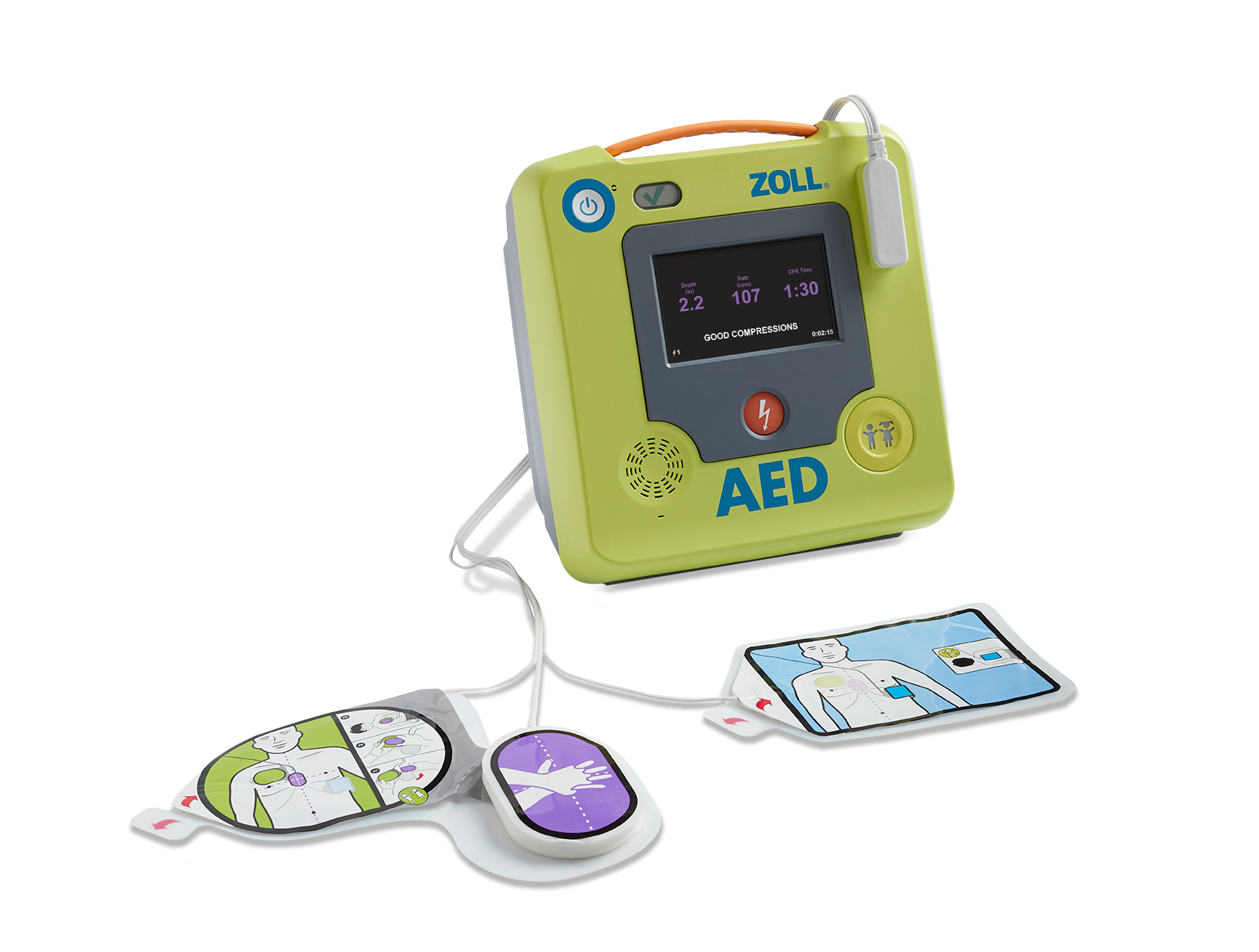 เครื่องกระตุกหัวใจไฟฟ้า Zoll AED 3 (มีหน้าจอแสดงผล)
