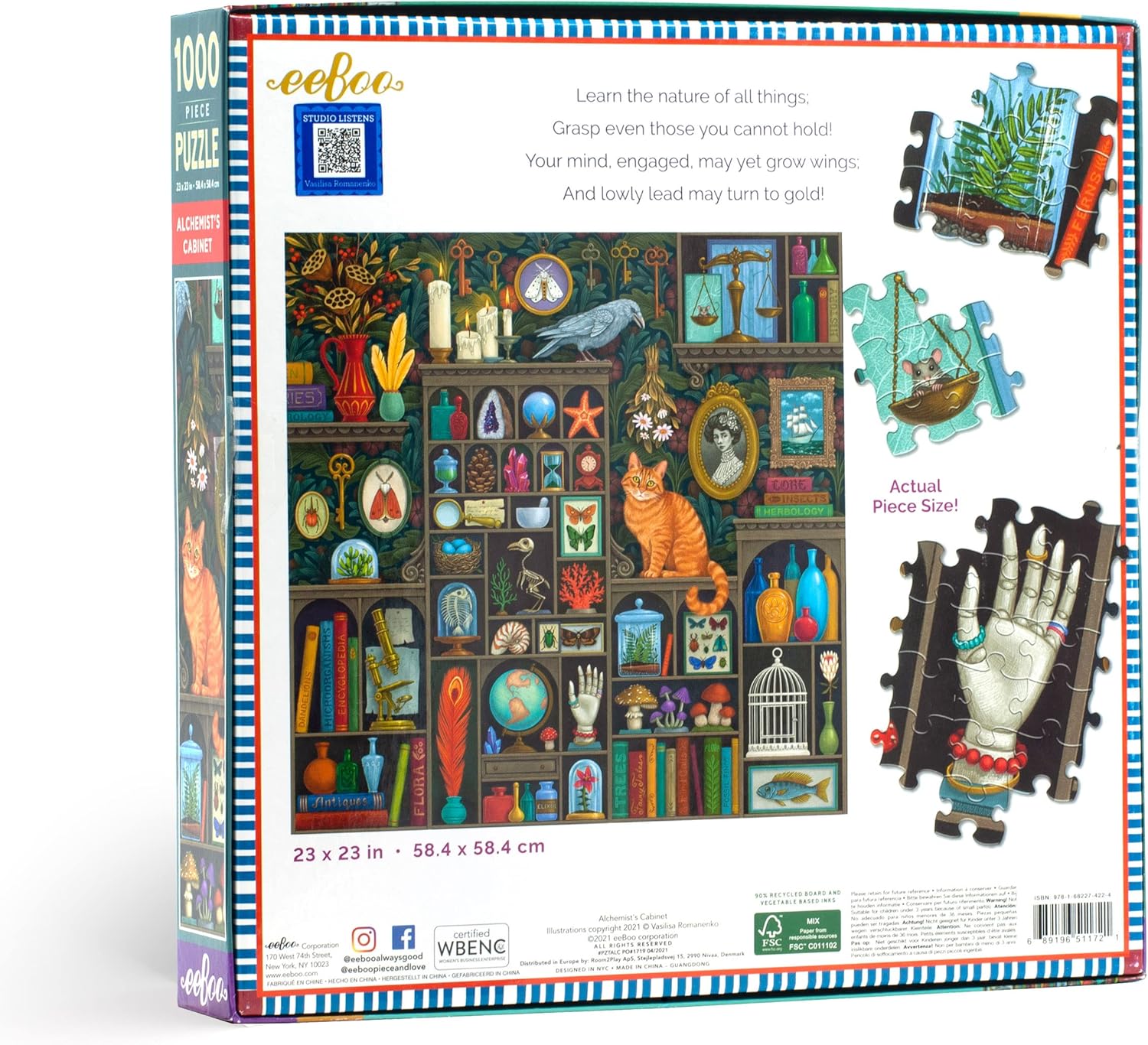 eeBoo - Alchemist's Cabinet By Vasilisa Romanenko 1000 pcs.