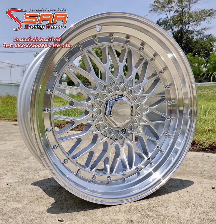 BBS RS รังผึ้ง ขอบ18 5x114.3/120 ET33 SILVER ราคาพิเศษ