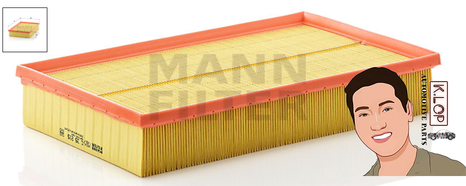 C35215 ไส้กรองอากาศ (VOLVO) S80, V70 : MANN-FILTER แท้นำเข้ายุโรป