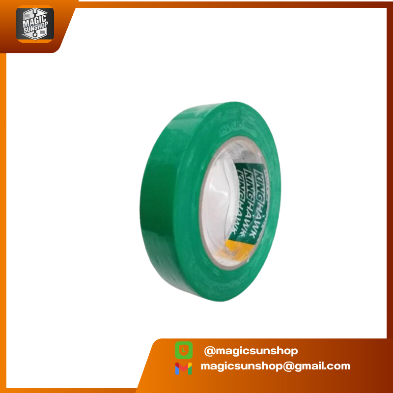 917025 KINGHAWK เทปตีเส้นพื้น PVC FLOOR MASKING TAPE 1นิ้ว 24mm x 33mt สีเขียว