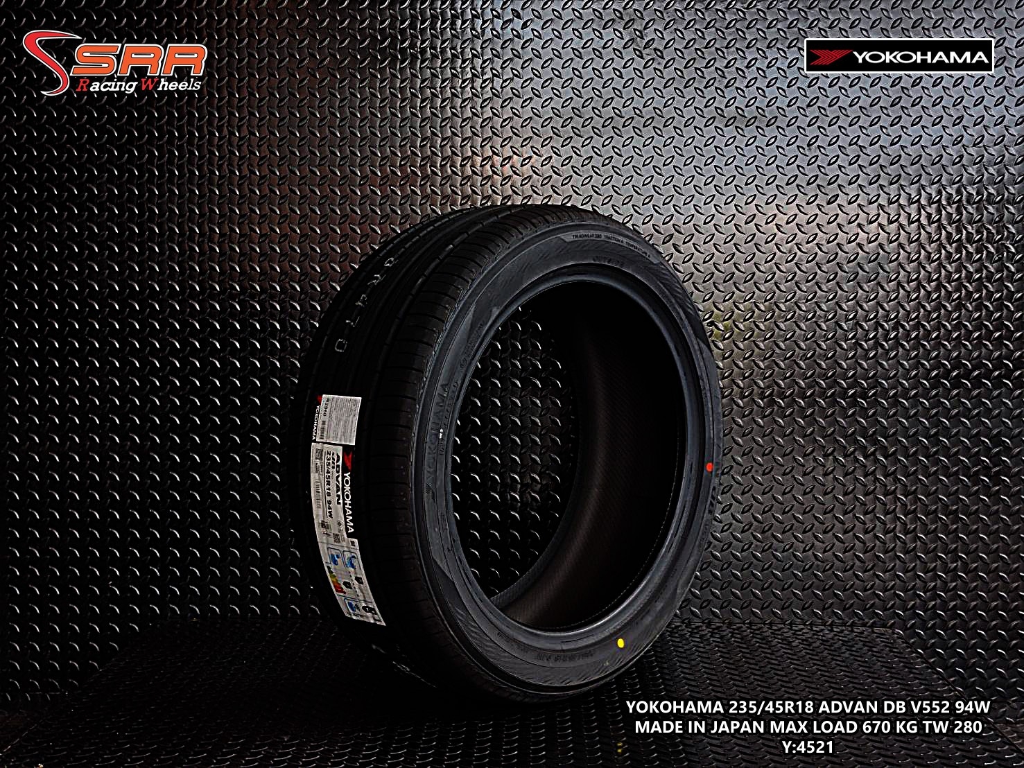 YOKOHAMA ADVAN dB V552 235/45R18 ยางใหม่ ยางญี่ปุ่น ราคาพิเศษ