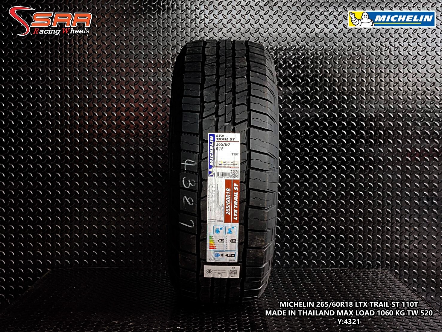 MICHELIN LTX TRAIL 265/60R18 ยางใหม่ ปี2021 ราคาพิเศษ