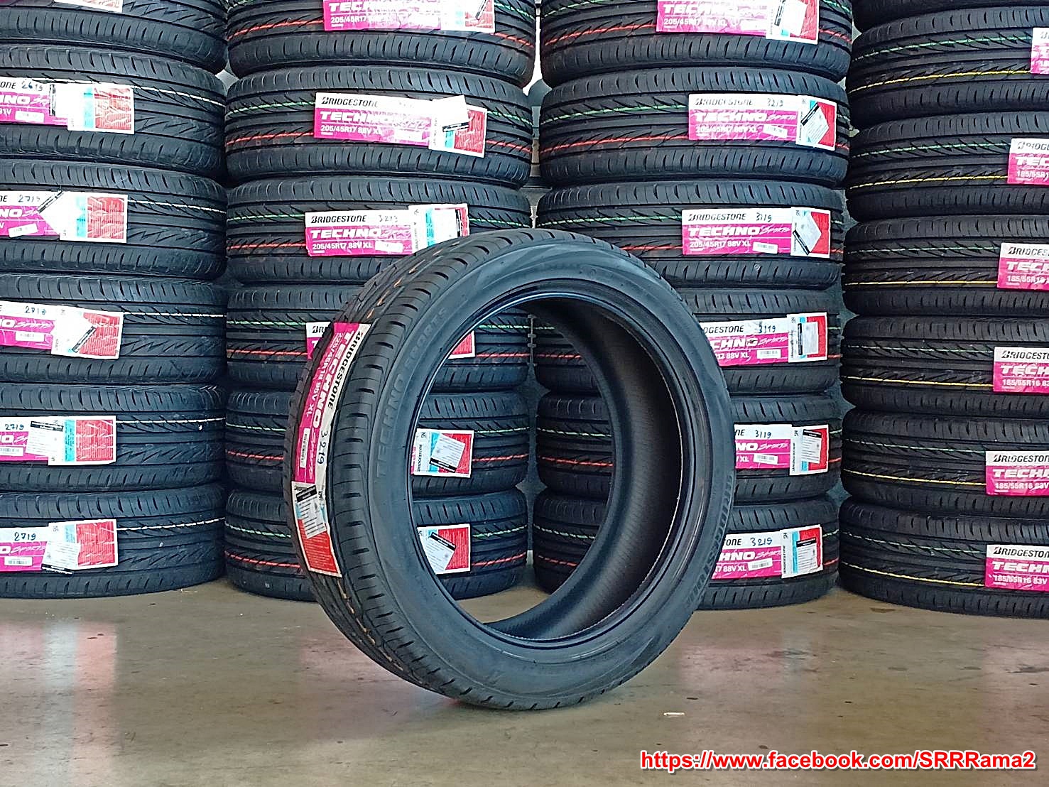 BRIDGESTONE TECHNO SPORTS 225/45R18 ยางใหม่ปี19 ราคาพิเศษ