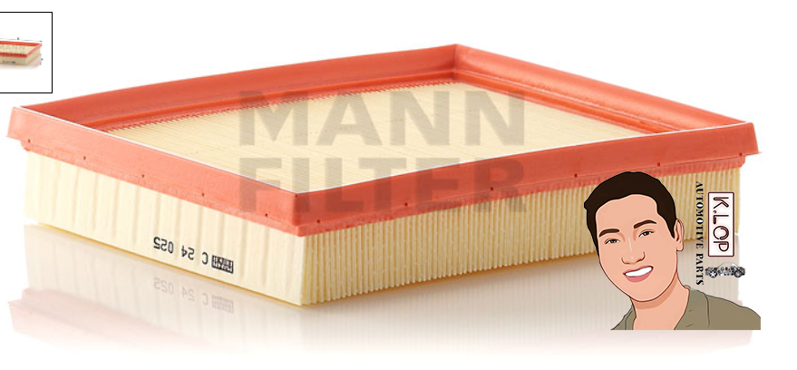ไส้กรองอากาศ BMW F30 N20 318I,320I,328I : MANN-FILTER***งานพรีเมี่ยมแท้นำเข้ายุโรป (C24025)