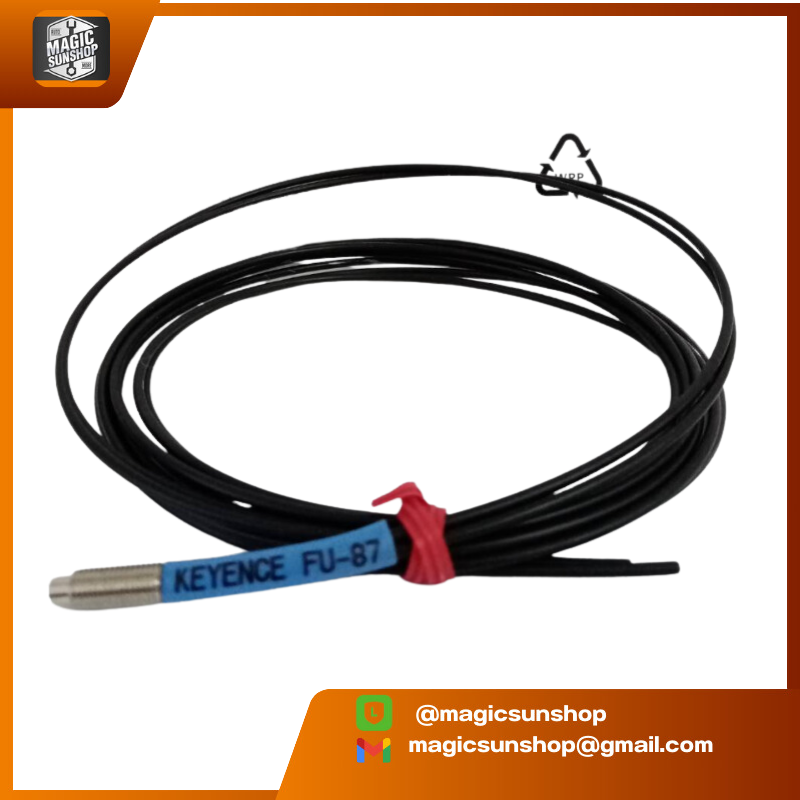 KEYENCE FIBER PHOTOELECTRIC SENSORS FU-87 Cable 2 M.