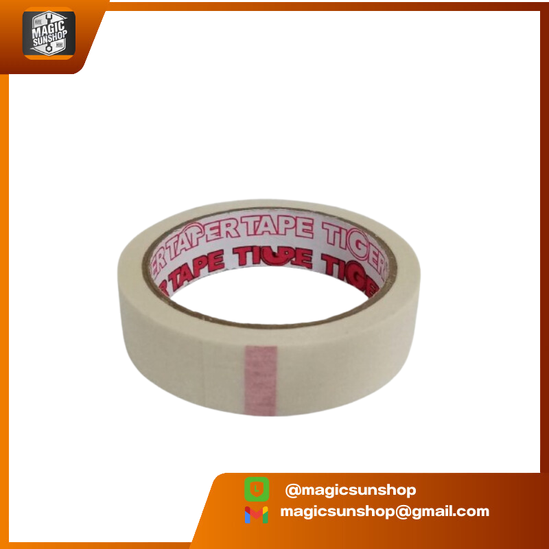 916315 Tiger เทปกาวย่น 24mmx20yds สีขาว