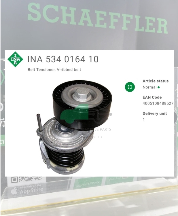 ชุดตั้งสายพาน(INA) : VW 2.0TDI T5 T6, Q3 Q5
