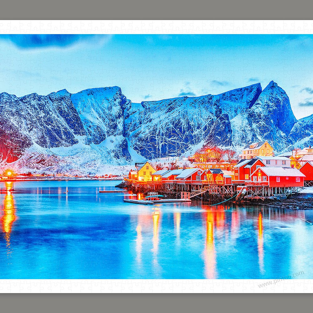 Pintoo - A World of Ice and Snow in Reine, Norway 1000 pcs.