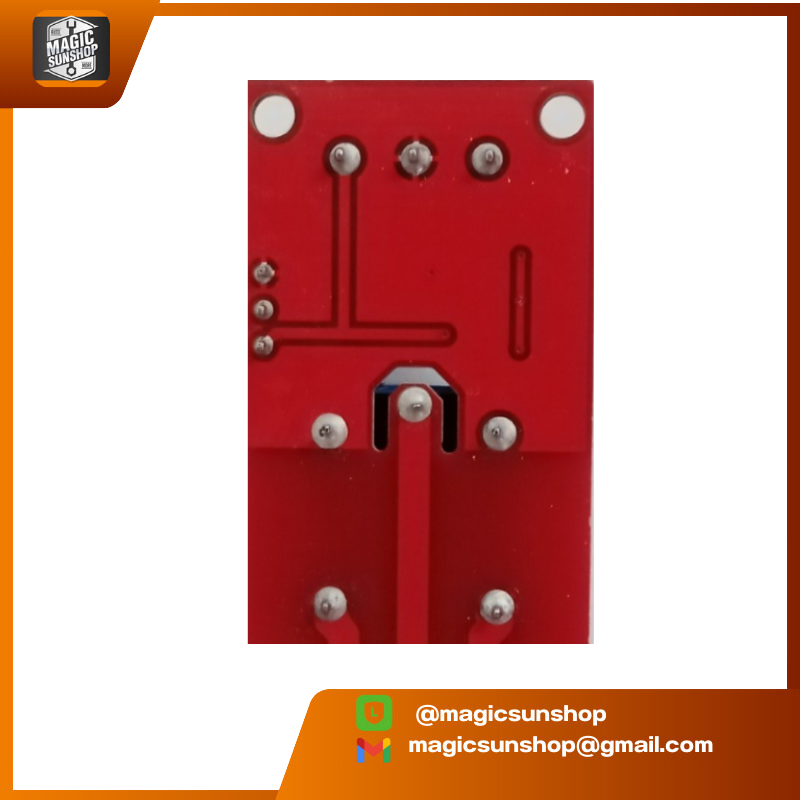 โมดูลบอร์ดรีเลย์ 5V 1 Channel Relay High/Low Level Trigger Relay Module (Red PCB)